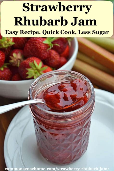 Sure Jell Low Sugar Strawberry Rhubarb Freezer Jam Recipe | Deporecipe.co