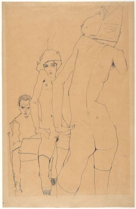 Egon Schiele Schiele With Nude Model Before The Mirror Google Art Project Picryl