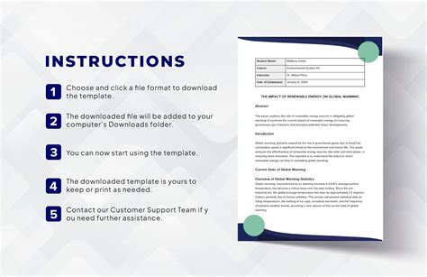 Assignment Format Template in Word, Google Docs, PDF - Download ...