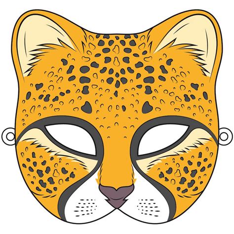 Cheetah Mask Template Free Printable Papercraft Templates Safari