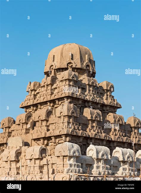 Dharmaraja Ratha Monument Pancha Rathas Five Rathas Mahabalipuram