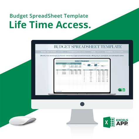 Budget SpreadSheet Template - Excels App