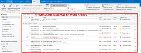 Regrouper Et Afficher Les Messages électroniques Dans Votre Boîte De