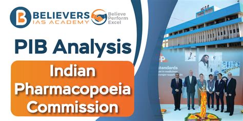 Indian Pharmacopoeia Commission Believers Ias Academy