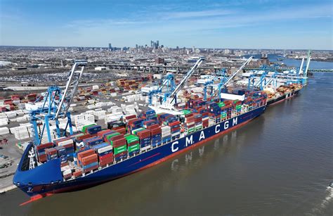 Cma Cgm Marco Polo Largest Vessel To Call In Port Of Philadelphias