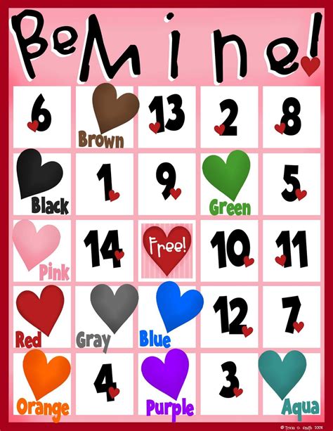 Valentine's Day Bingo Printables