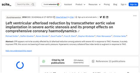 Left ventricular afterload reduction by transcatheter aortic valve ...