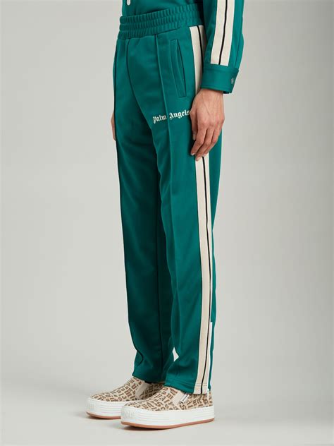 GREEN TRACK PANTS in green - Palm Angels® Official