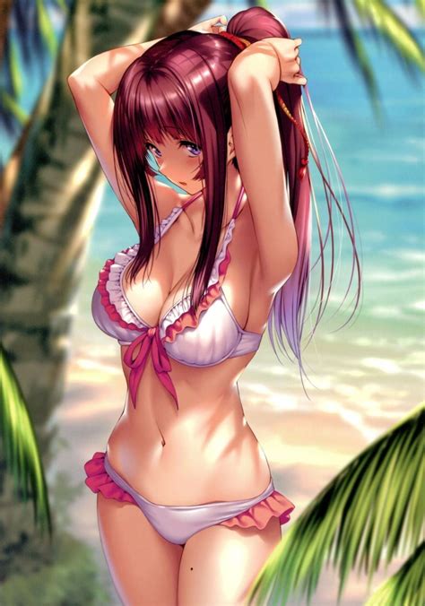 Pin By Guy On Anime Bikini Frill Bikini Bikinis