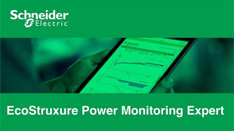 Schneider Electric EcoStruxure Power Monitoring Expert YouTube