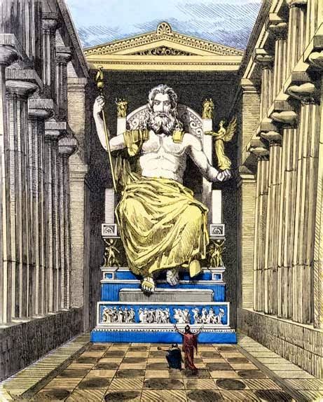 Las 7 Maravillas Del Mundo Antiguo La Estatua De Zeus En Olimpia