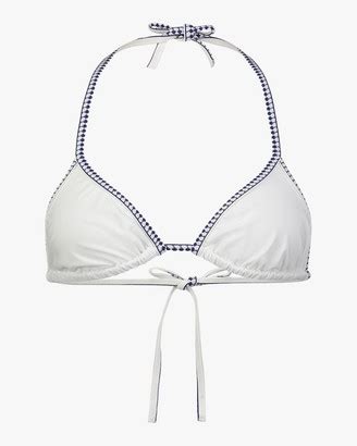 Lemlem Sofia Triangle String Bikini Top ShopStyle Two Piece Swimsuits