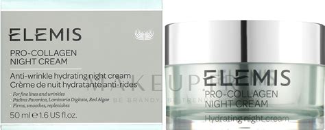 Cr Me Gel Hydratante De Nuit Au Collag Ne Pour Visage Elemis Pro