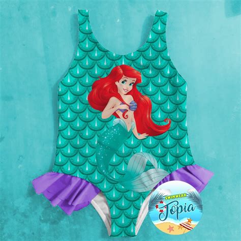 Traje Vestido De Ba O De Ni A Sirenita Ariel Todas Las Talla