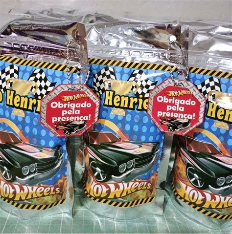 Saquinho Metalizado Hot Wheels Elo Produtos Especiais