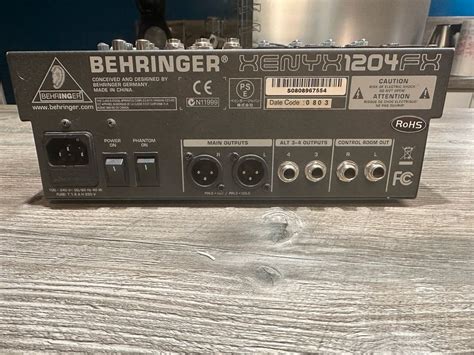 Xenyx 1204FX - Behringer Xenyx 1204FX - Audiofanzine