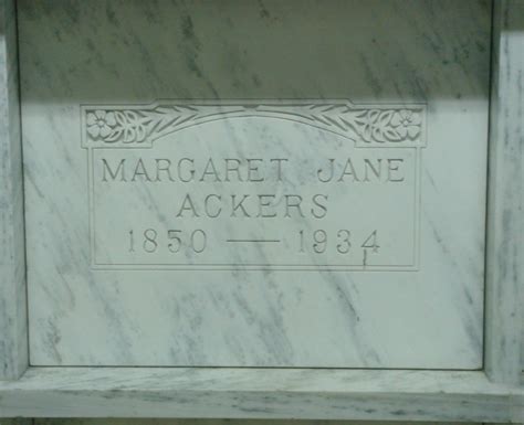 Margaret Jane Conrad Ackers Find A Grave Memorial