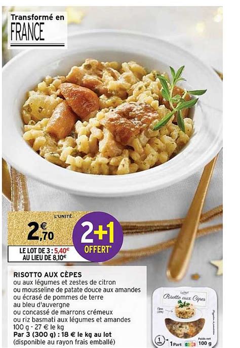 Promo Risotto Aux C Pes Chez Intermarch Hyper Icatalogue Fr