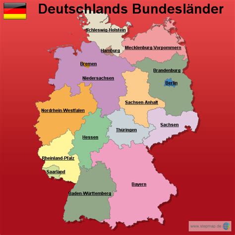 Deutschland Bundesländer Von Mjorden Landkarte Für Deutschland Alle