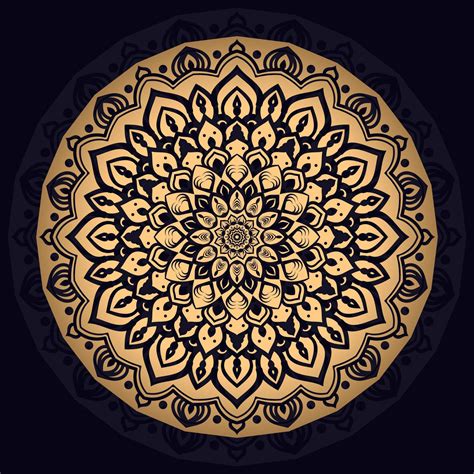 Fondo De Oro Mandala Intrincado Descargar Vectores Gratis