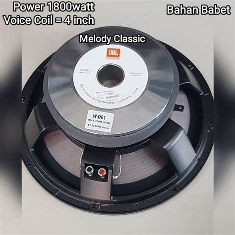 Speaker Komponen Jbl Hpl Inch Vc Inch Lazada Indonesia