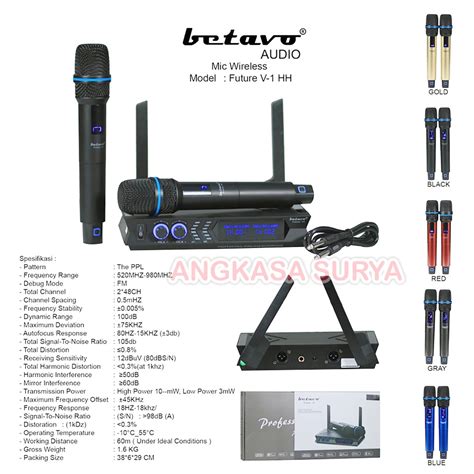 Jual Mic Wireless BETAVO FUTURE V1 HH ORIGINAL BETAVO V1HH Handle