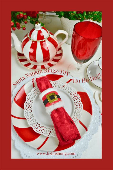 Santa Napkin Rings Diy Liz Bushong