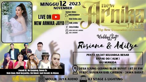 LIVE MALAM NEW ARNIKA JAYA MINGGU 12 NOVEMBER 2023 DESA UJUNG GEBANG