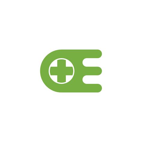 Letter E Eco Plus Medical Logo Vector 20947914 Vector Art At Vecteezy