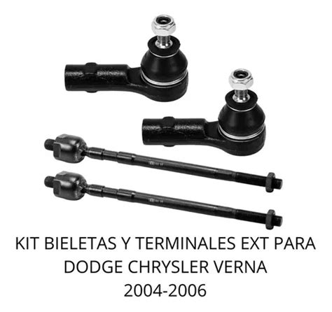 Kit Bieletas Y Terminales Ext Dodge Chrysler Verna 2004 2006 Envío gratis