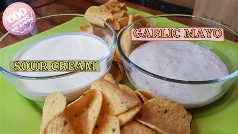 Sour Cream Dip Garlic Mayo Dip Dips Recipes Youtube