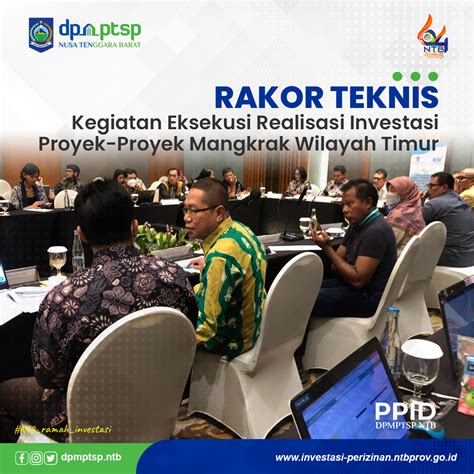 Rakor Teknis Kegiatan Eksekusi Realisasi Investasi Proyek Proyek