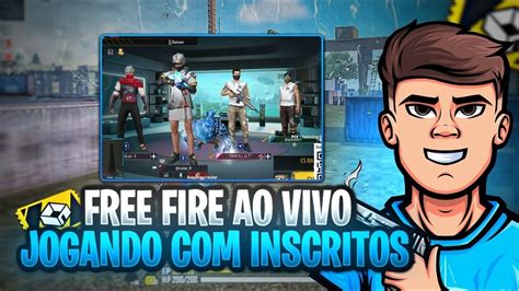 FREE FIRE AO VIVO4x4REVELANDO INSCRITOSRANK CS JOGANDO