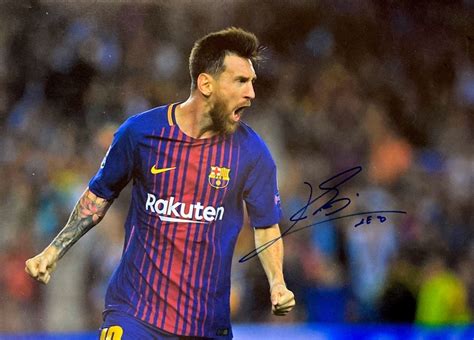 Autograph Signed Lionel Messi Poster Coa Etsy