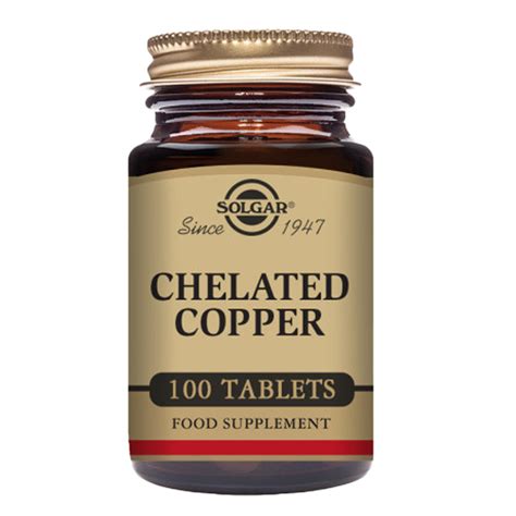 Chelated Copper Tablets - Pack of 100 – Solgar