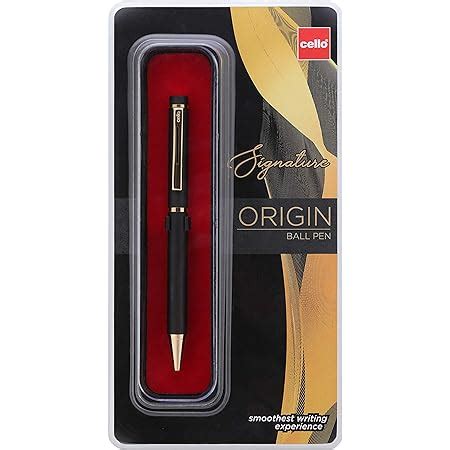 Cello Signature Carbon Ball Pen Blue Pack Of 1 Premium Ball Pen For