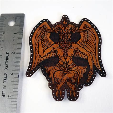 Leather Baphomet Patch Etsy