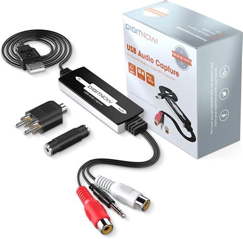 Digitnow Usb Audio Capture Card Grabber For Vinyl Cassette Tapes To