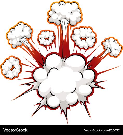 Comic Explosion Royalty Free Vector Image Vectorstock