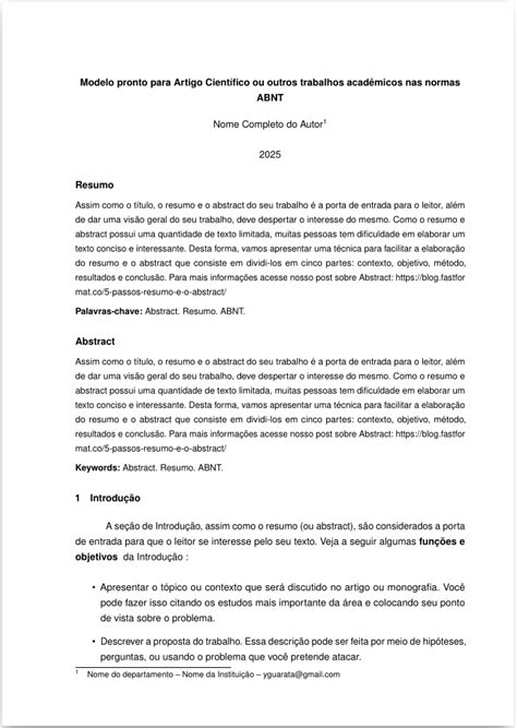 Resumo Das Normas Da Abnt - Guia Completo para Escrever um Resumo Expandido nas Normas ABNT