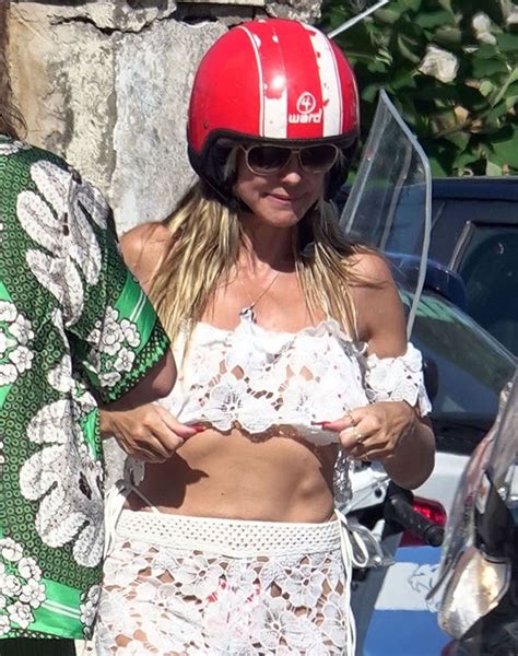 Agts Heidi Klum Shows Off Underboob In Tiny Bikini For Unedited New