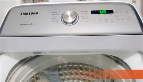 Samsung Washer Ur Error Code Troubleshooting Guide