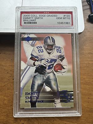 Collector S Edge Graded Brilliant Emmitt Smith Psa