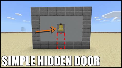 Minecraft Simple Hidden Door