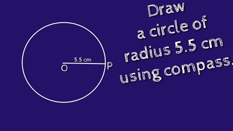 How To Draw A Circle Of Radius Cm Using Compass Shsirclasses