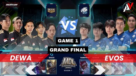 GRAND FINAL GAME 1 EVOS ICON VS DEWA UNITED MDL Indonesia Season 7