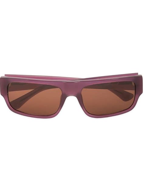 Linda Farrow Tinted Sunglasses In Purple For Men Lyst