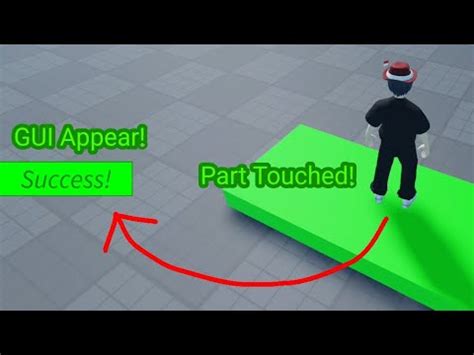 How To Make A GUI Appear When The Part Is Touched Roblox Studio Lite