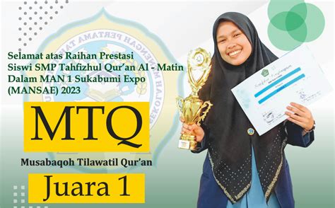 Juara 1 Musabaqoh Tilawatil Quran Darul Huffazh Al Matin