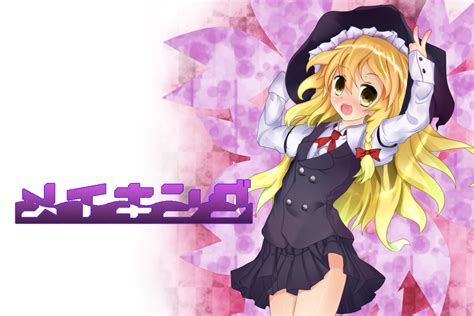 Blonde Hair Blush Hat Kirisame Marisa Long Hair School Uniform Touhou Witch Konachan